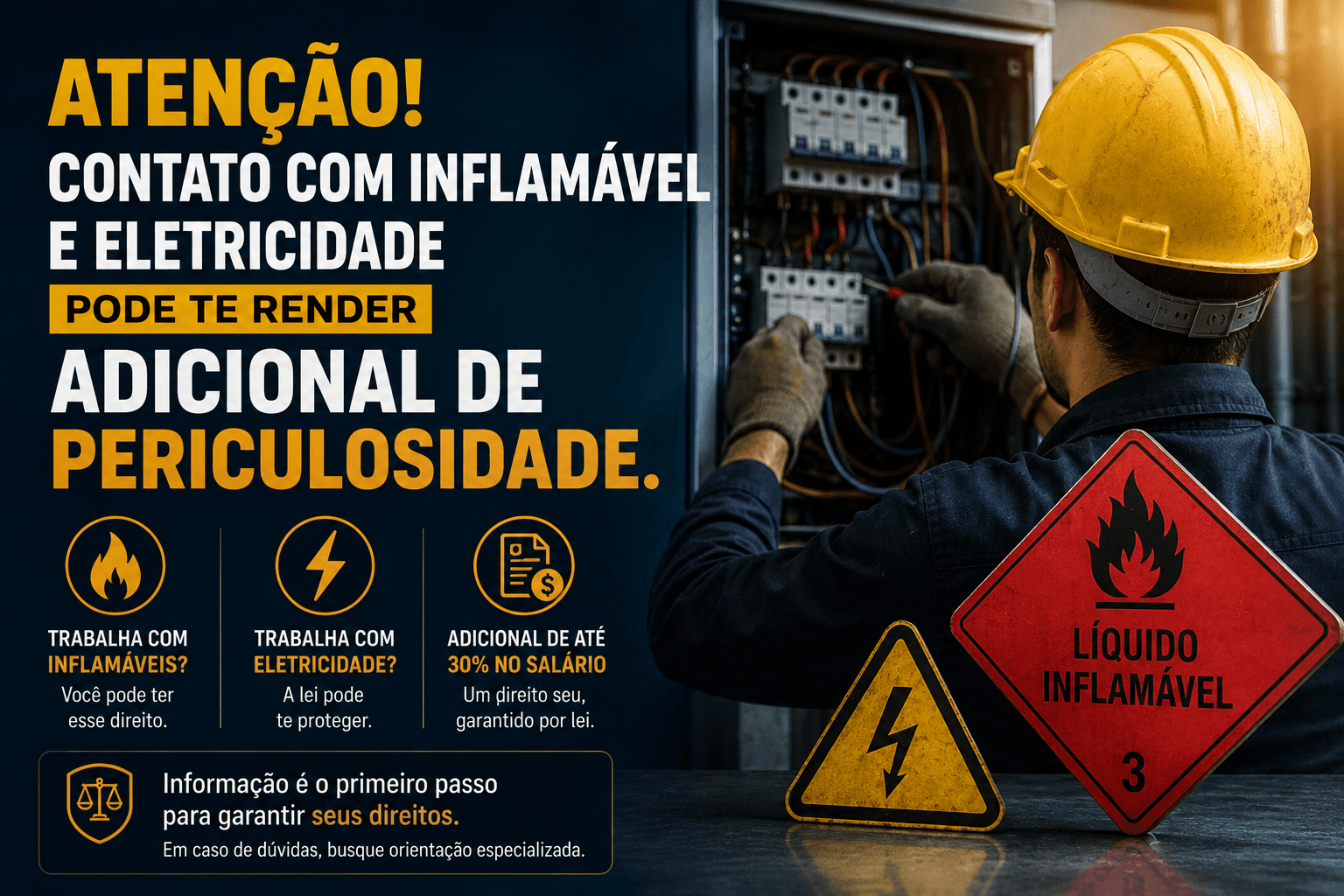 Contato com inflamáveis e eletricidade pode garantir adicional de periculosidade? Entenda seus direitos