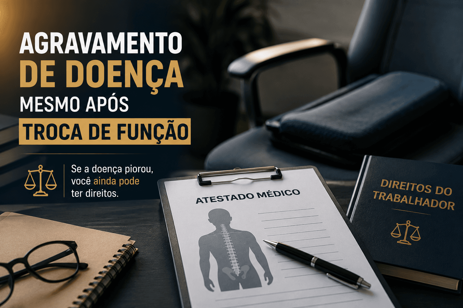 A doença piorou mesmo depois da troca de função? Você ainda pode ter direitos