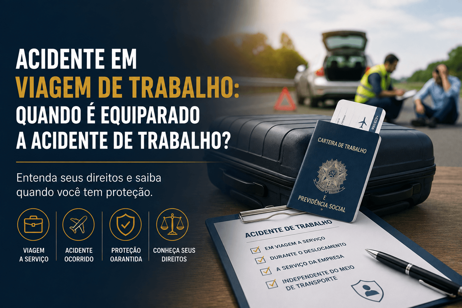 Acidente em viagem de trabalho: quando é equiparado a acidente de trabalho?