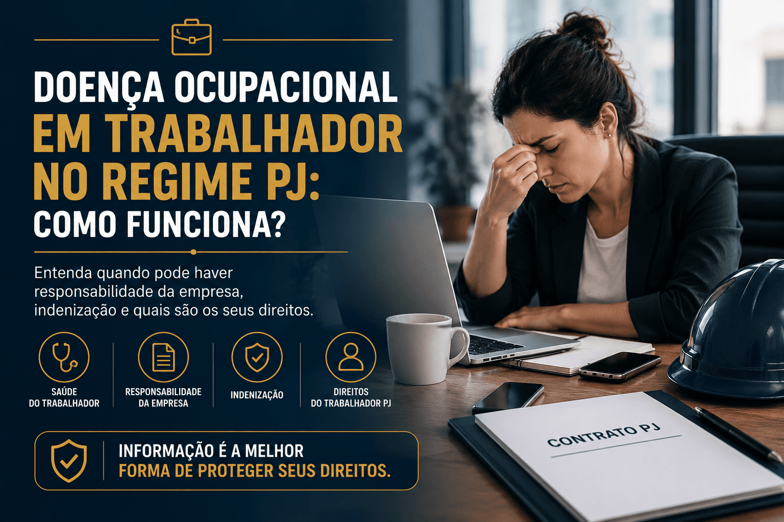 Doença ocupacional em trabalhador no regime PJ: como funciona?